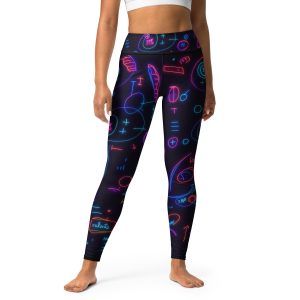 SPILGERY x OV – Yoga Leggings for Women x OV x Neon on Black