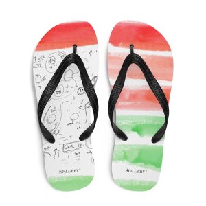 SPILGERY x OV - Unisex Flip-Flops x Hungary x White