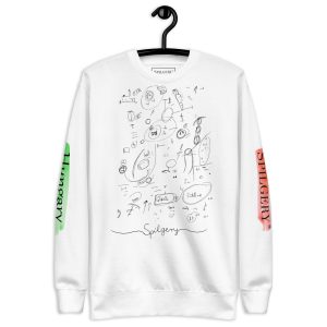 SPILGERY x OV - Unisex Premium Sweatshirt x White
