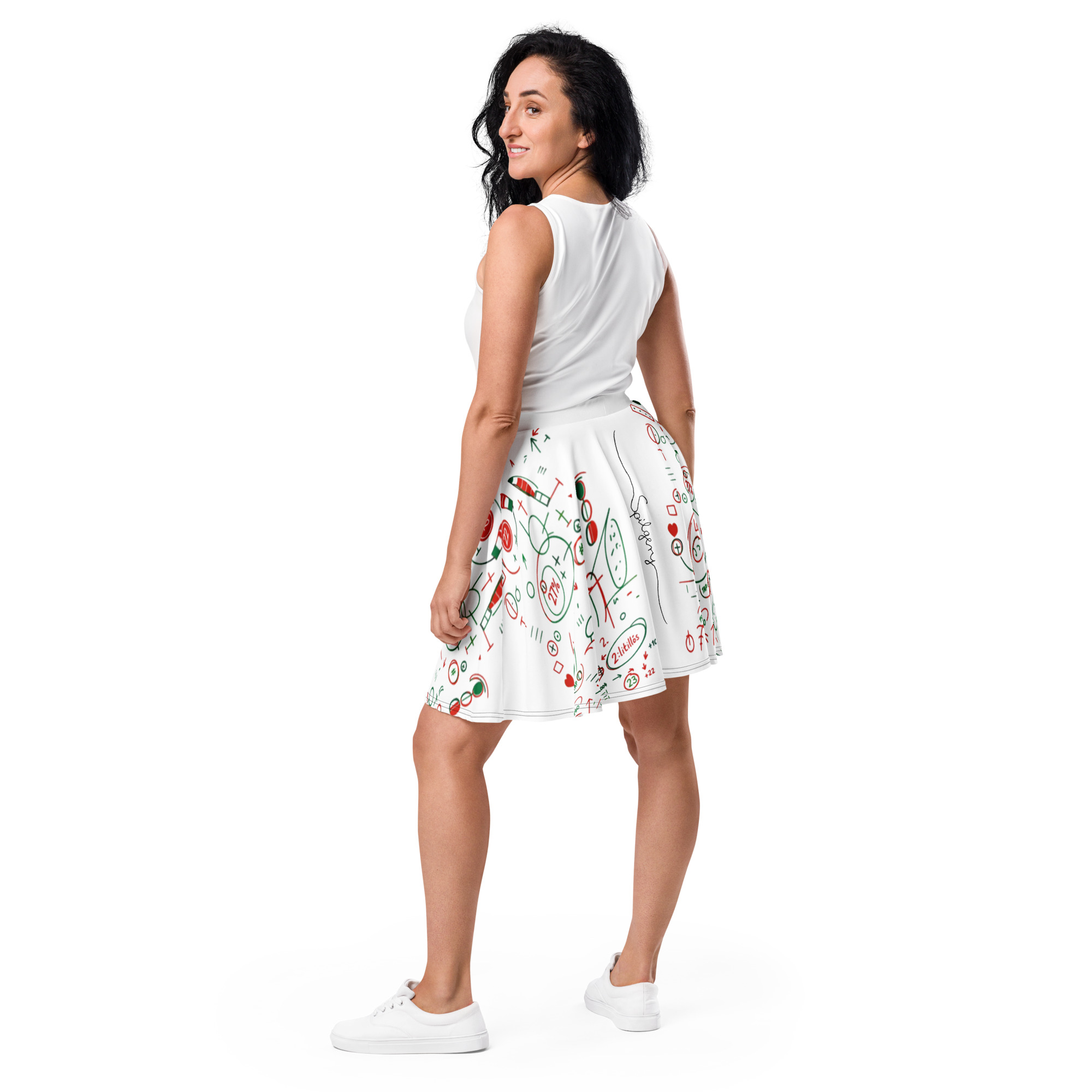 SPILGERY x OV - Skater Skirt - #3 Hungary on White - Image 3