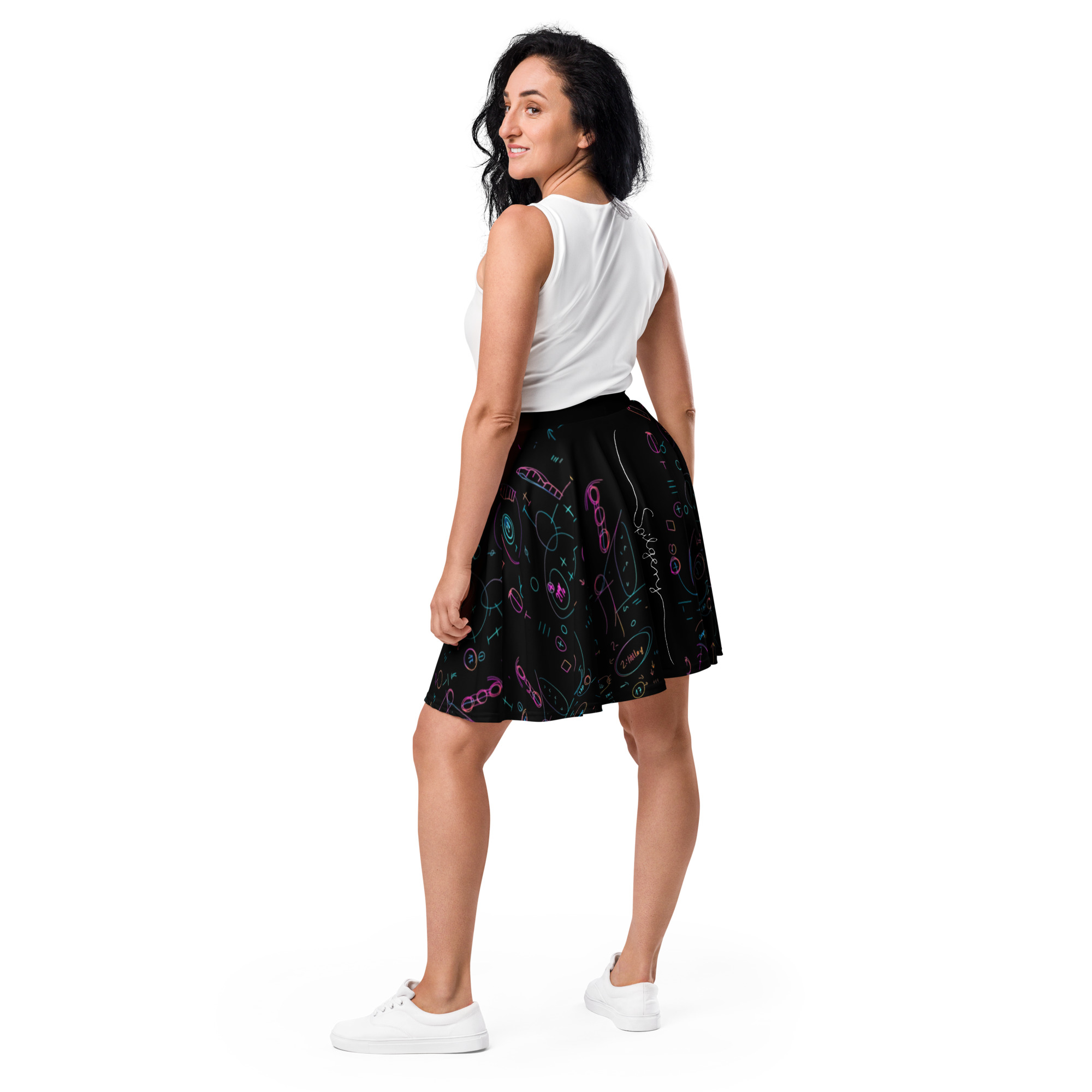 SPILGERY x OV – Skater Skirt – #1 Neon on Black - Image 7