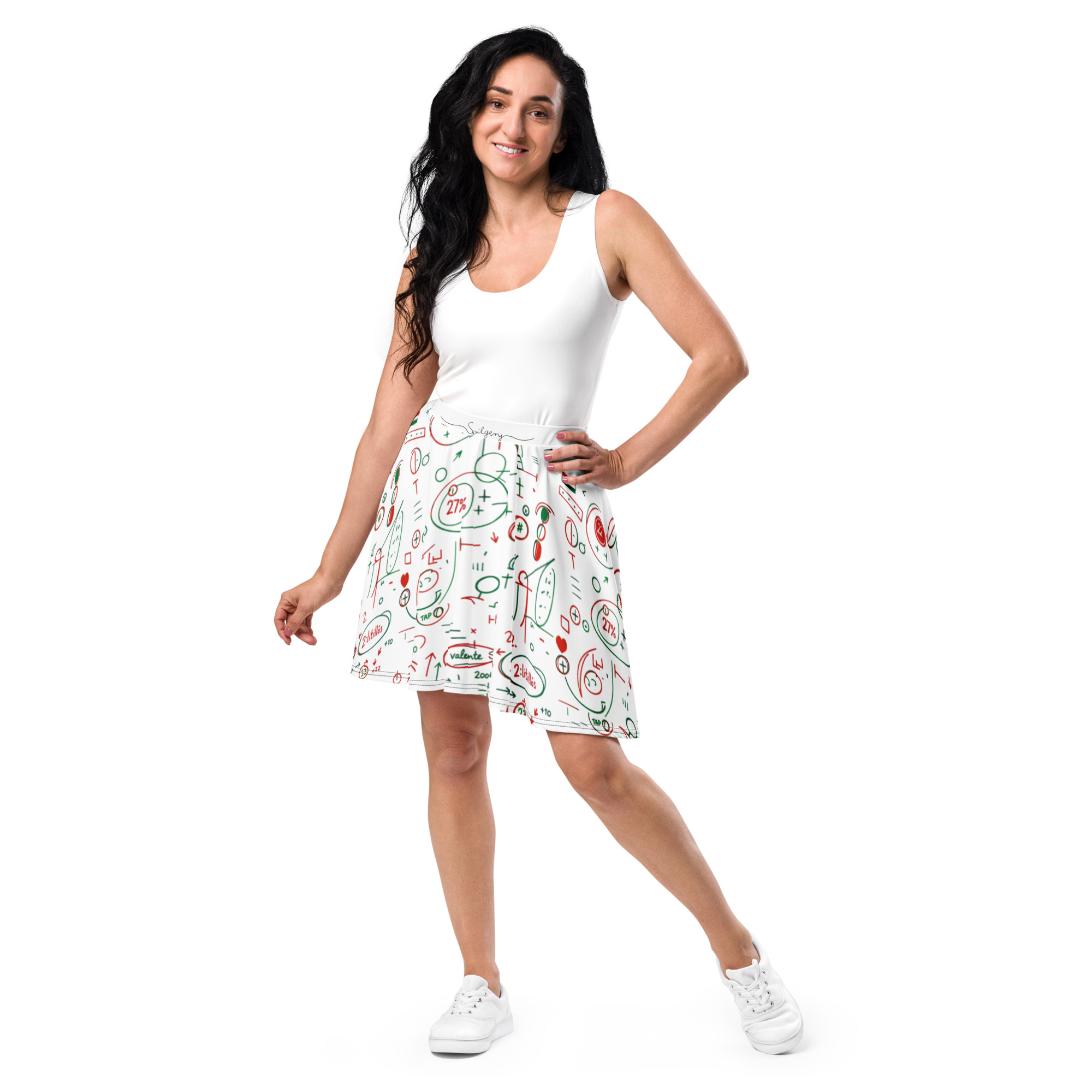 SPILGERY x OV - Skater Skirt - #3 Hungary on White - Image 2