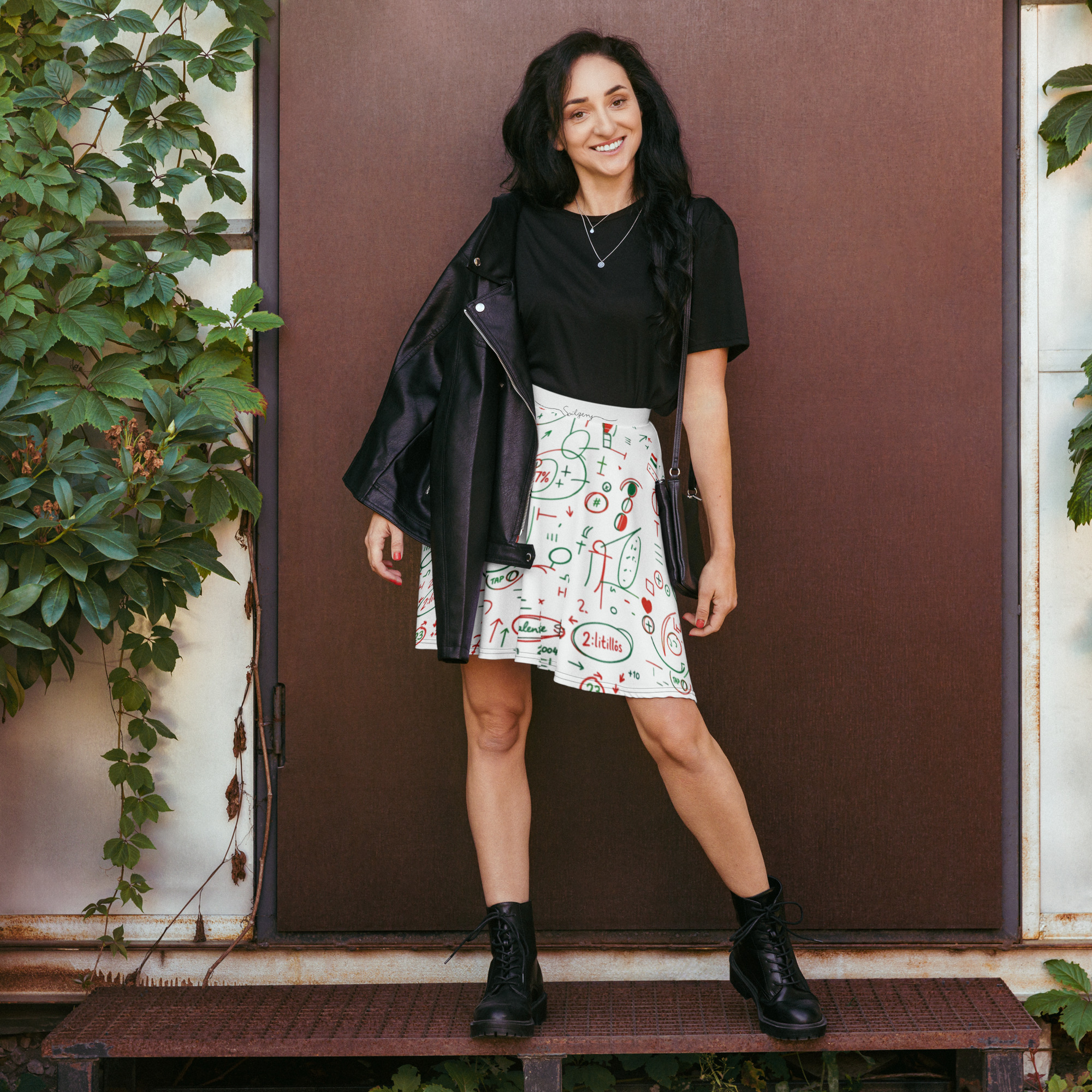 SPILGERY x OV - Skater Skirt - #3 Hungary on White - Image 6