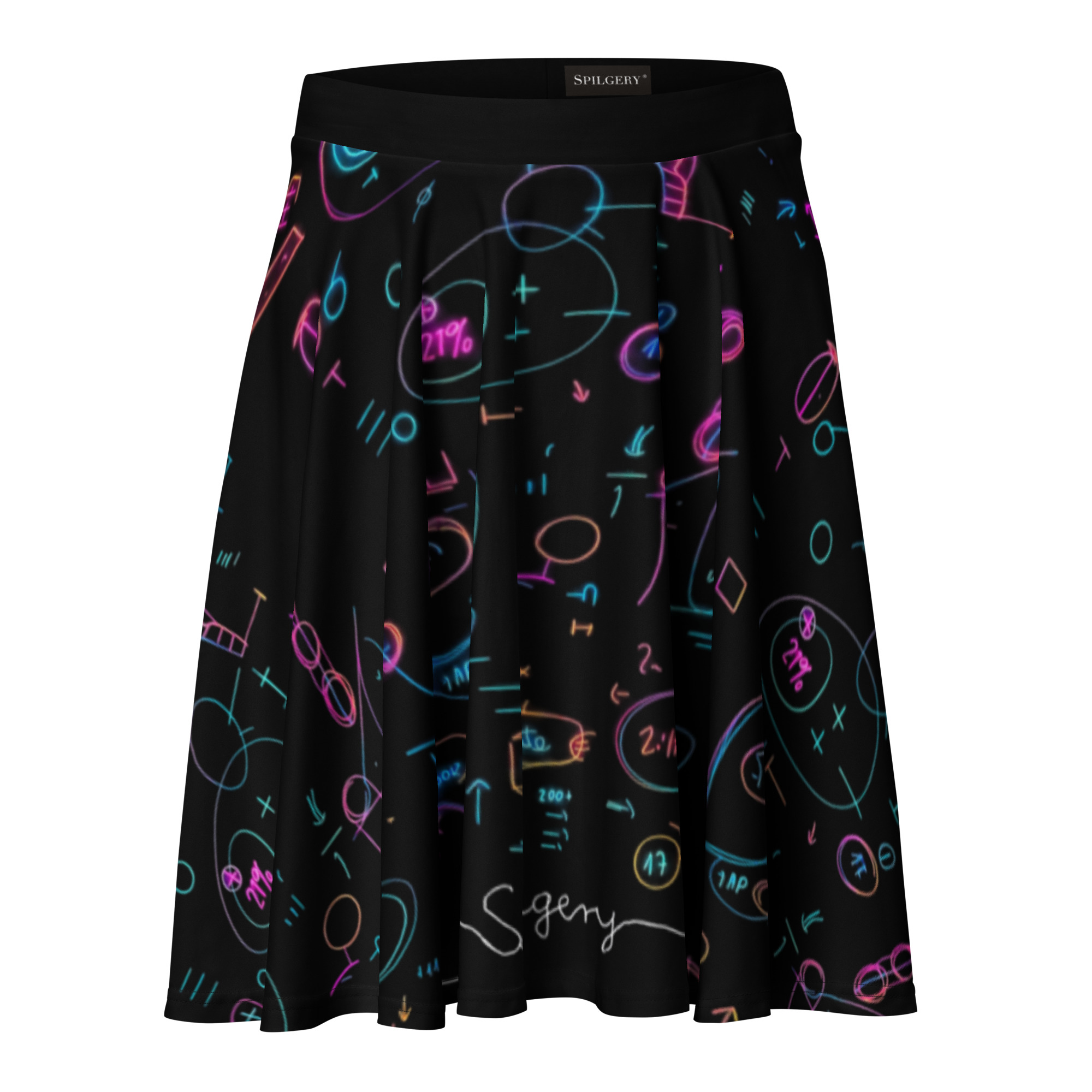 SPILGERY x OV – Skater Skirt – #1 Neon on Black - Image 8