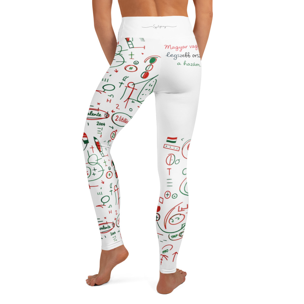 SPILGERY x OV – Yoga Leggings for Women – #3 Hungary on White - Image 6