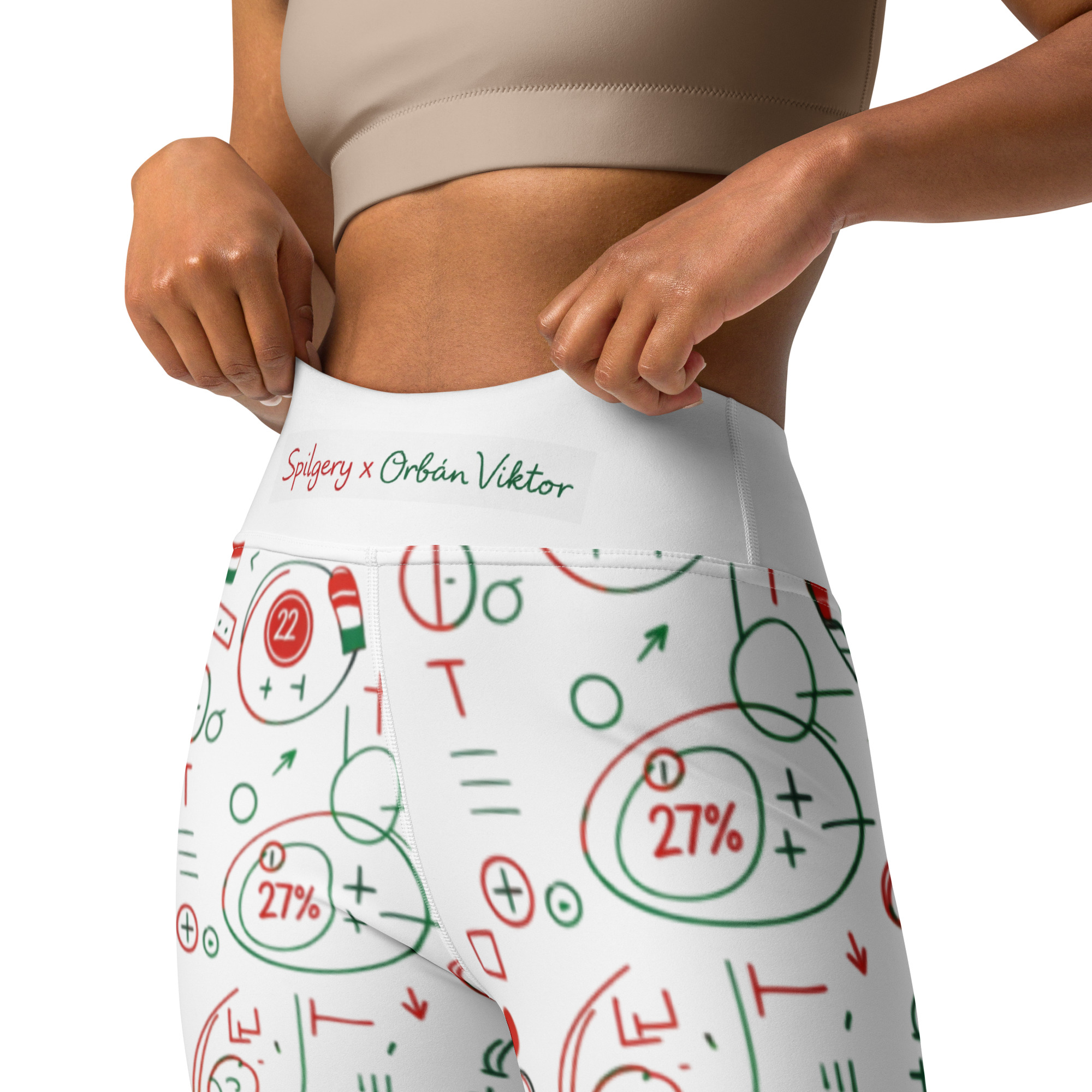 SPILGERY x OV – Yoga Leggings for Women – #3 Hungary on White - Image 17
