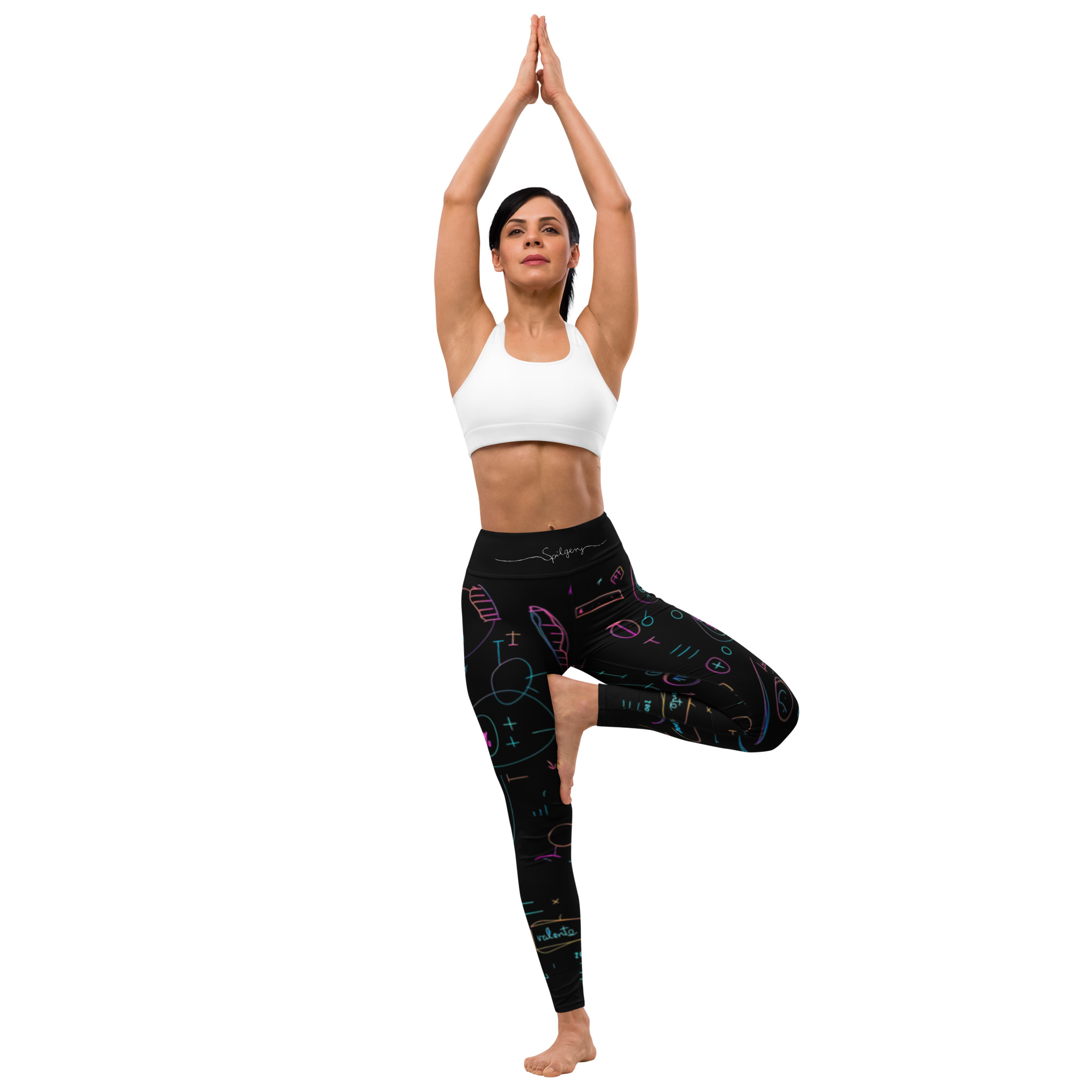 SPILGERY x OV – Yoga Leggings for Women – #1 Neon on Black - Image 5