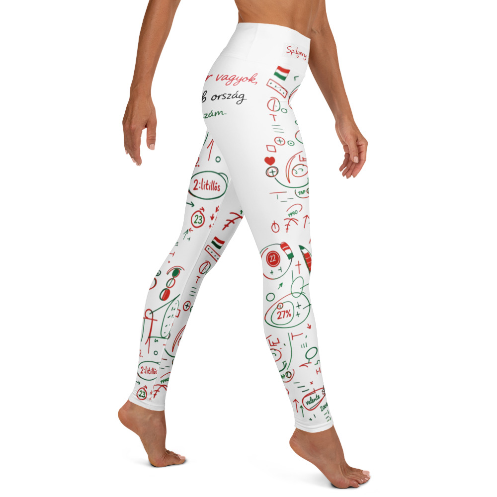 SPILGERY x OV – Yoga Leggings for Women – #3 Hungary on White - Image 5